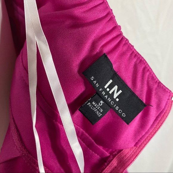 I.N. San Francisco Fuchsia Frilled Halter Dress - Picture 7 of 12